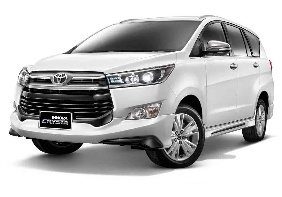 Innova Crysta vehicle for travel enquiries